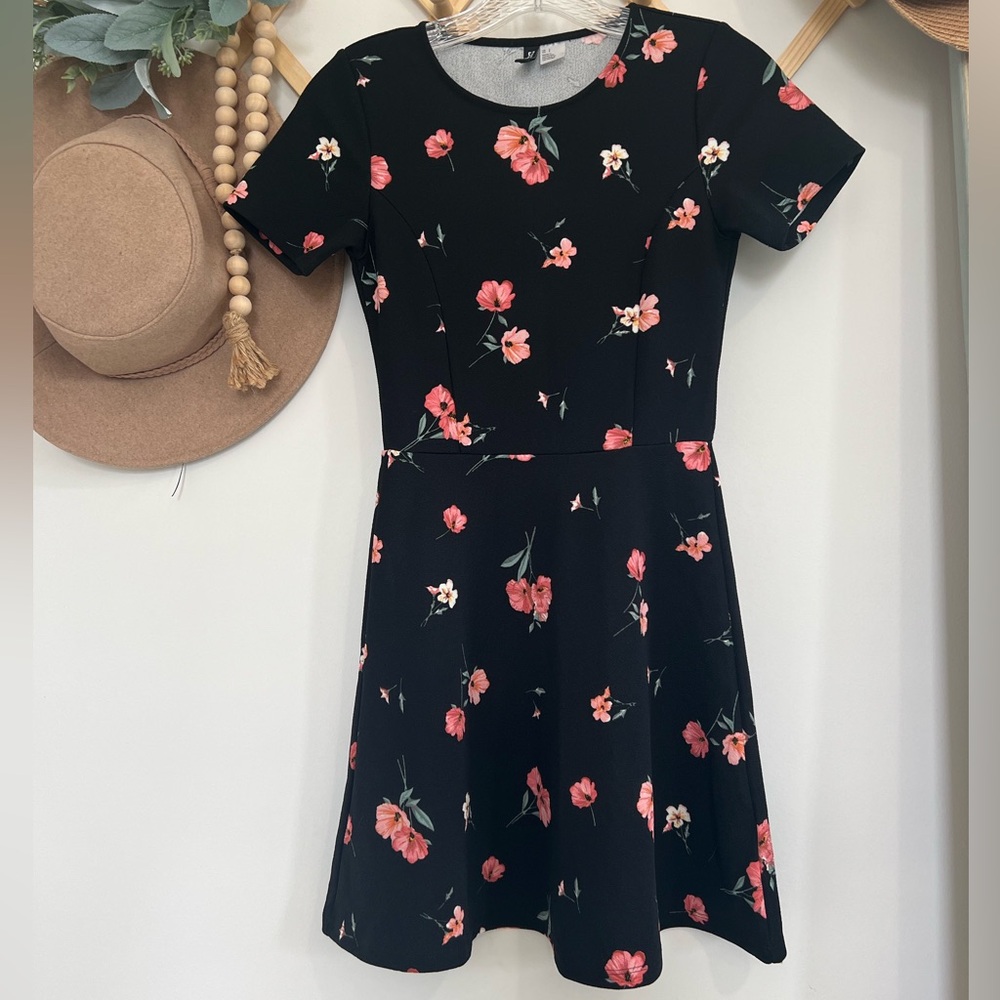 Divided Patterned Jersey Dress